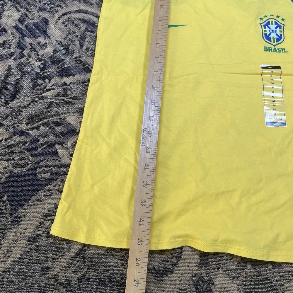 Nike Yellow Brasil Racerback Tank with Green & Blue Trim